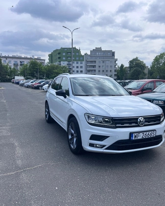 Volkswagen Tiguan cena 103700 przebieg: 89227, rok produkcji 2018 z Warszawa małe 92
